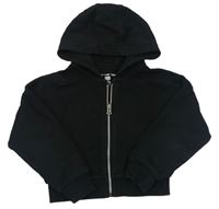 Černá crop propínací mikina s kapucí zn. F&F