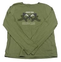 Khaki triko s motýlkem Primark