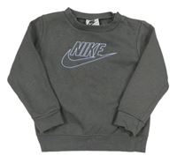 Tmavošedá mikina s logem Nike