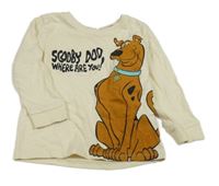 Smetanové pyžamové triko se ScoobyDoo!