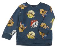 Tmavomodrá mikina s Tlapkovou patrolou Nickelodeon