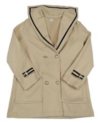 Světlebéžový kabátek s gombíky Shein