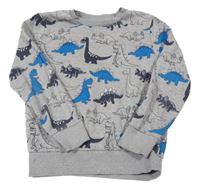 Šedá mikina s dinosaury C&A