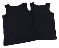 2x černý nátělník 