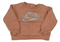 Růžová mikina s logem Nike