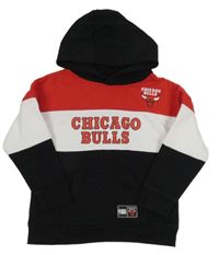Černo-červeno-bílá mikina s kapucí - Chicago Bulls Primark