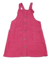 Fuchsiové manšestrové laclové šaty Nutmeg