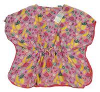 Nové - Růžová plážová lambáda s ovocem Primark