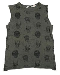 Antracitové tílko se superhrdiny H&M