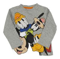 Šedé triko s Mickeym a kamarády Disney