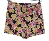 Dámské černo-růžové květované kraťasy River Island 