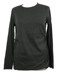 Dámské tmavošedé žebrované triko Esmara 