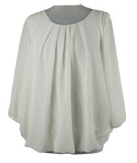 Dámská bílá šifonová halenka 