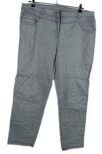 Dámské tmavomodro-bílé vzorované skinny kalhoty C&A