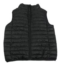 Černá šusťáková prošívaná zateplená vesta H&M