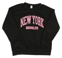 Černá mikina s nápisem 