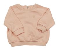 Světlerůžová mikina s výšivkou Matalan