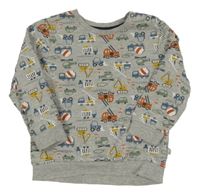 Šedá mikina s auty Liegelind