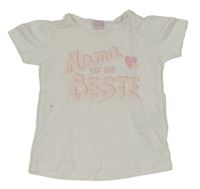 Bílé tričko s nápisem Dopodopo