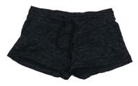 Černo-šedé melírované kraťasy H&M