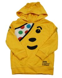 Pomerančová mikina s Pudseym a kapucí zn. George