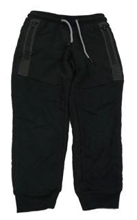 Černé zateplené tepláky Reserved