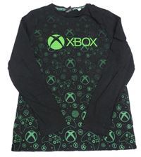 Černo-zelené pyžamové triko s ovladači - X-BOX C&A