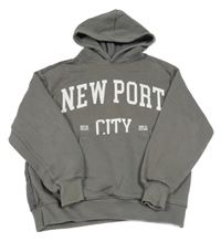 Šedá mikina s nápisem a kaucí Zara