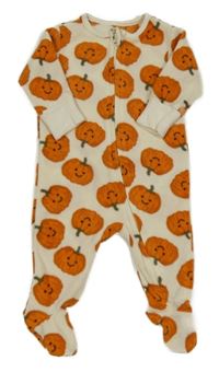 Smetanový fleecový overal s dýněmi Matalan