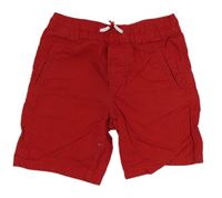 Červené plátěné kraťasy Denim Co. 