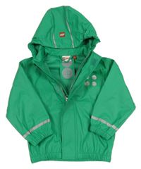Zelená nepromokavá bunda s odepínací kapucí LEGO