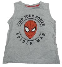 Šedé tílko se Spidermanem 