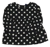 Černo-bílá puntíkatá halenka GAP