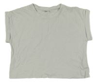 Světlešedé oversize tričko Zara