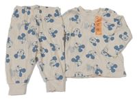 Nové - Béžové pyžamo s Mickeym Primark