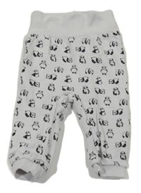 Šedé tepláky s pandami H&M