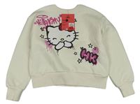 Smetanová crop mikina s Kitty Primark