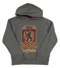 Šedá mikina Harry Potter s kapucí 