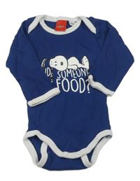 Tmavomodro-bílé body se Snoopym zn. Peanuts 