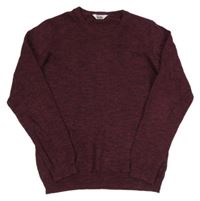 Červeno-černý melírovaný svetr M&Co.