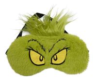 Zelená chlupatá maska na spaní - Grinch