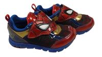 Nové - Modro-červené koženkové boty Marvel vel. 27