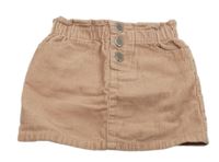 Světlerůžová manšestrová sukně Denim Co. 