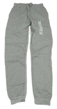 Nové - Šedé melírované tepláky 