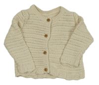 Smetanový propínací svetr F&F