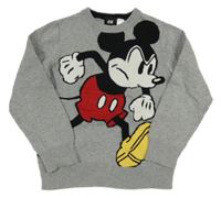 Šedý svetr s Mickeym H&M