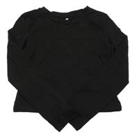 Černé crop triko H&M
