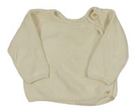 Smetanový svetr s knoflíčky H&M