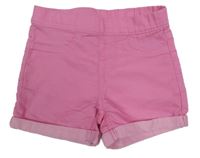 Růžové elastické riflové kraťasy H&M