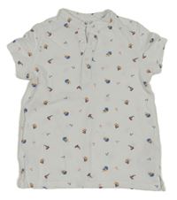 Bílé tričko s lodičkami So Cute 